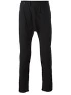 Thom Krom Drop-crotch Trousers, Men's, Size: Small, Black, Cotton/linen/flax