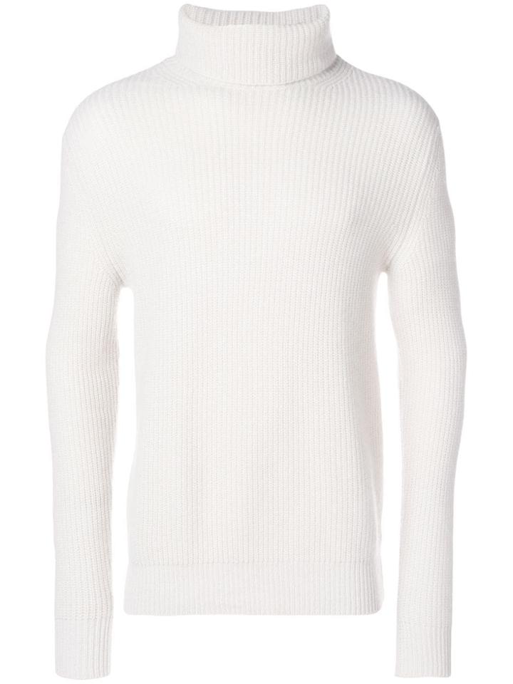N.peal Ribbed Roll Neck Jumper - Nude & Neutrals