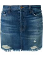J Brand - Bonny Denim Skirt - Women - Cotton - 30, Blue, Cotton