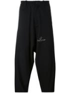 Yohji Yamamoto H-joint Tape Pants Iii, Men's, Size: 2, Black, Wool
