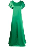 Cédric Charlier Open Back Gown - Green