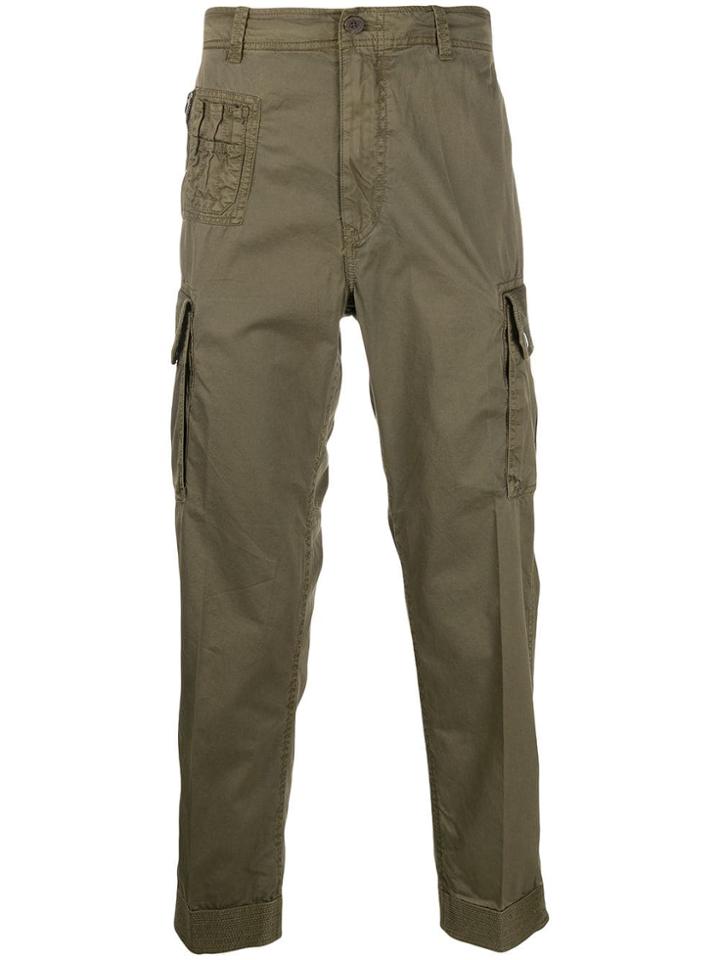 Diesel Overdyed Cargo Trousers - Green