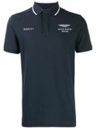 Hackett X Aston Martin Racing Embroidered Polo - Blue