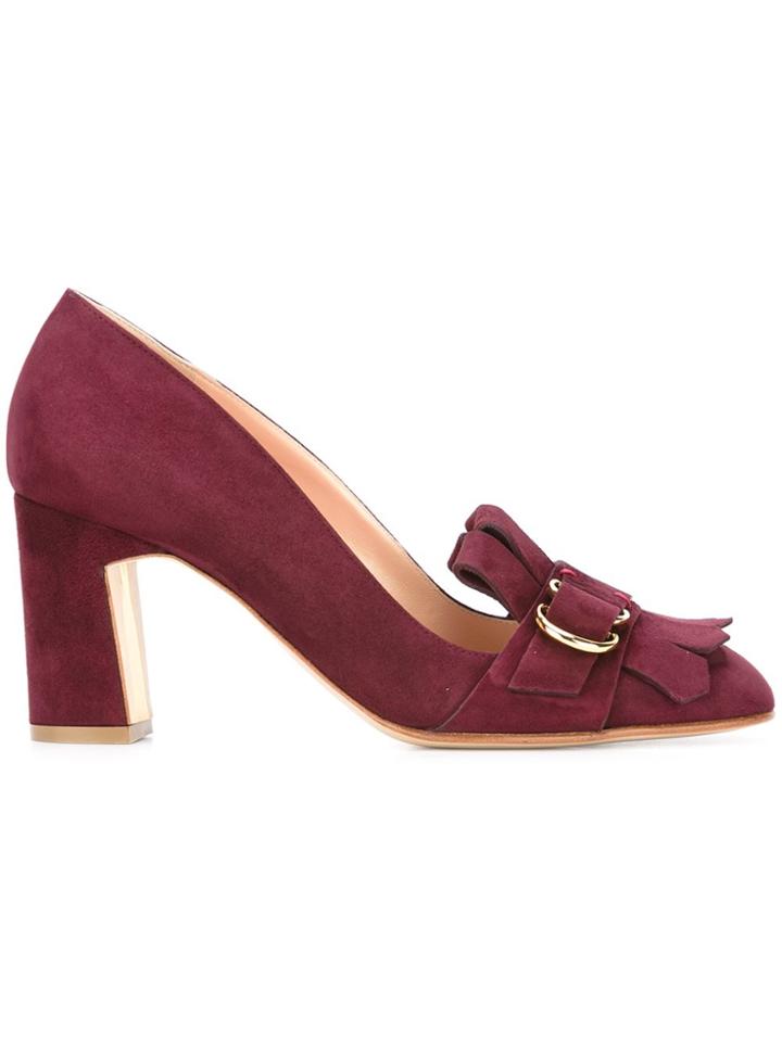 Rupert Sanderson Fringed Pumps - Pink & Purple
