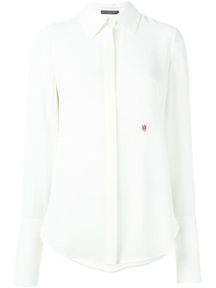 Alexander Mcqueen Embroidered Logo Shirt
