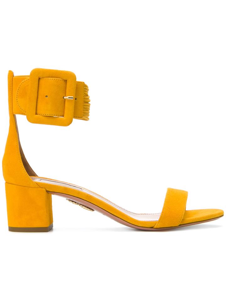 Aquazzura Casablanca Sandals - Yellow & Orange