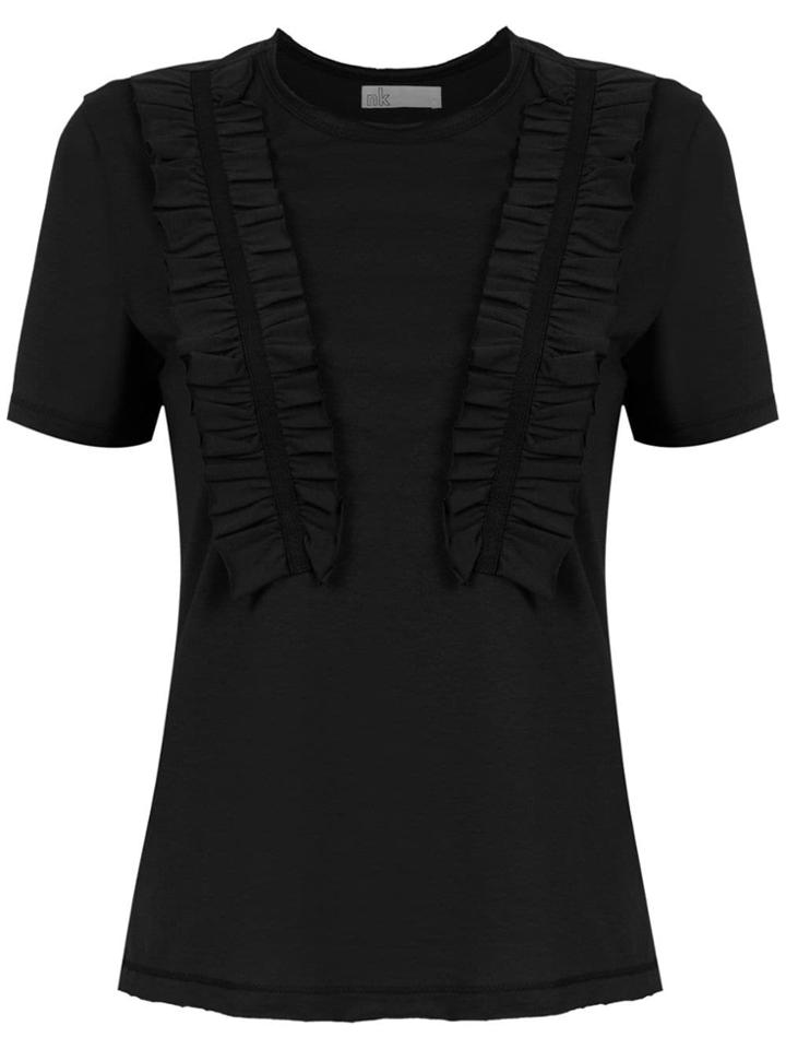 Nk Ruffled Blouse - Black