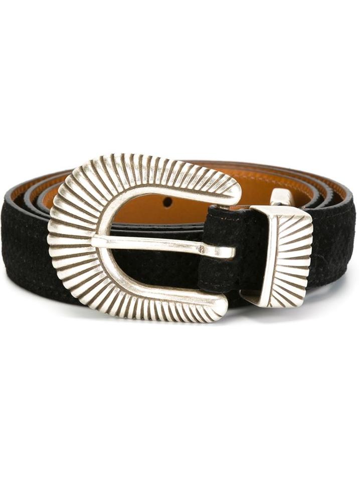 Eleventy Perforated Buckle Belt