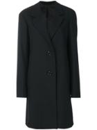 Lemaire Oversized Single-breasted Coat - Black