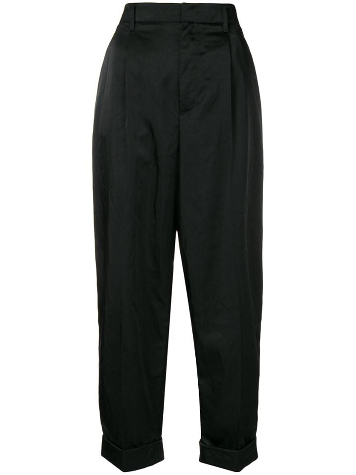Prada High-waisted Trousers - Black
