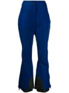 Moncler Grenoble Flared Two-tone Trousers - Blue