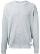 The Upside Waffle Crew Neck Sweater - Grey