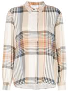 Designers Remix Checked Print Shirt - White