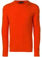 Roberto Collina Textured Knit Sweater - Orange