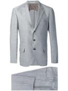 Brunello Cucinelli Two-piece Formal Suit, Men's, Size: 48, Grey, Linen/flax/virgin Wool/silk/cupro