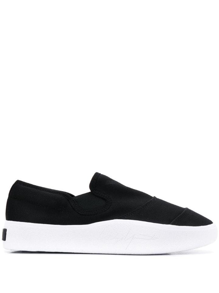 Y-3 Slip-on Flat Trainers - Black