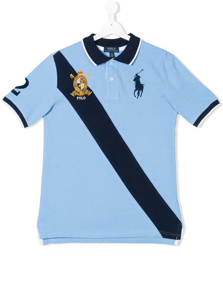 Ralph Lauren Kids Short Sleeve Polo Shirt - Blue