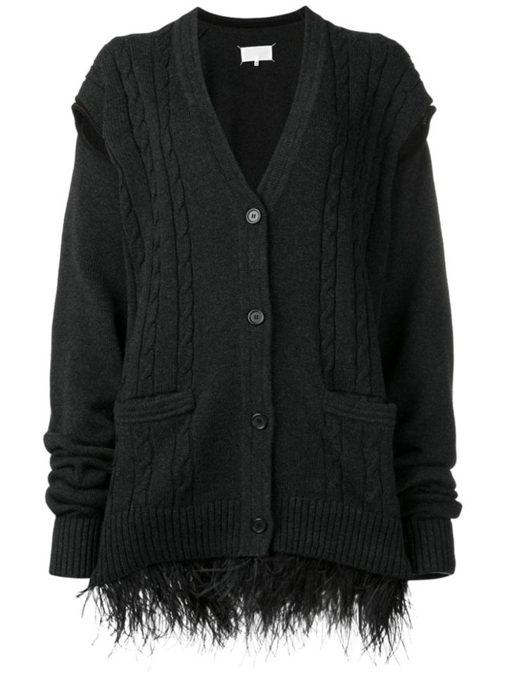 Maison Margiela V-neck Button Cardigan - Black