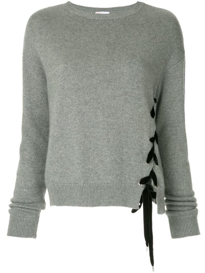 Red Valentino Loose Fitted Sweater - Grey