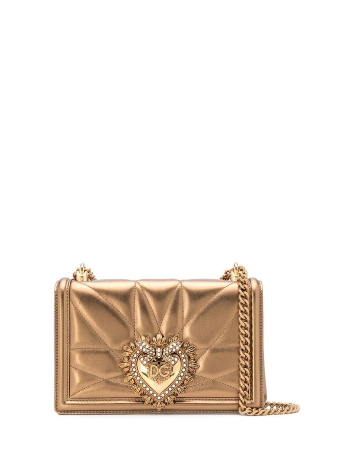 Dolce & Gabbana Devotion Shoulder Bag - Gold
