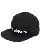 Filles A Papa Embroidered Logo Cap - Black
