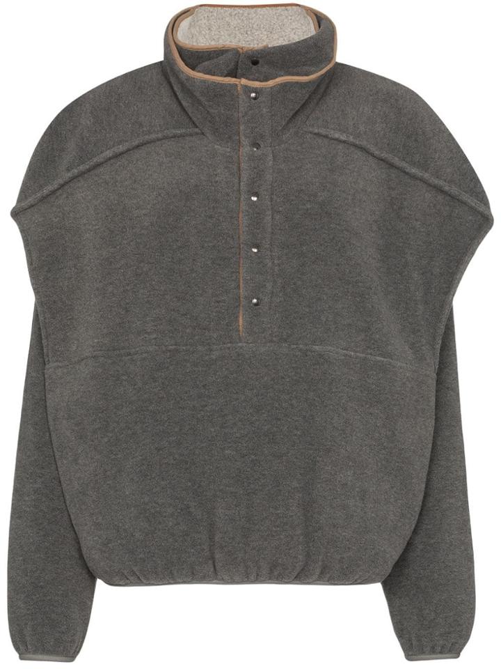 Y/project Double-layer Fleece Sweatshirt - Grey