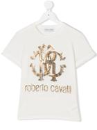 Roberto Cavalli Junior Teen Printed T-shirt - White