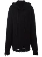 Unravel Project Oversized Jumper, Women's, Size: Xs, Black, Virgin Wool/cashmere