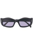 Moschino Eyewear Wave Frame Sunglasses - Black