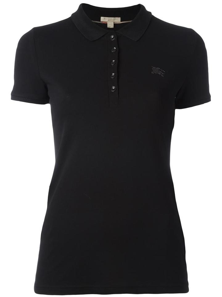 Burberry Classic Polo Shirt, Women's, Size: Small, Black, Cotton/spandex/elastane
