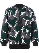 Ktz Camouflage Print Bomber Jacket