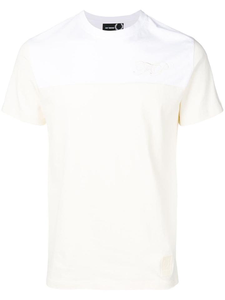 Raf Simons X Fred Perry Two-tone T-shirt - White