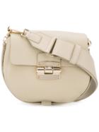 Furla - Grained Effect Shoulder Bag - Women - Leather - One Size, Nude/neutrals, Leather