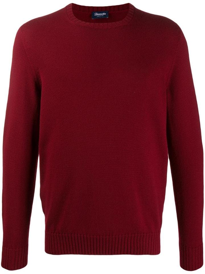 Drumohr Knitted Sweatshirt - Red