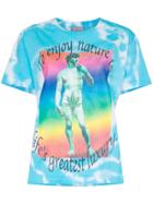 Ashley Williams Tie-dye Graphic-print Cotton T-shirt - Blue