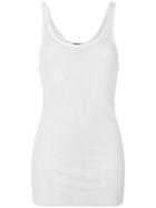 Ann Demeulemeester Stretch Fit Tank Top - White