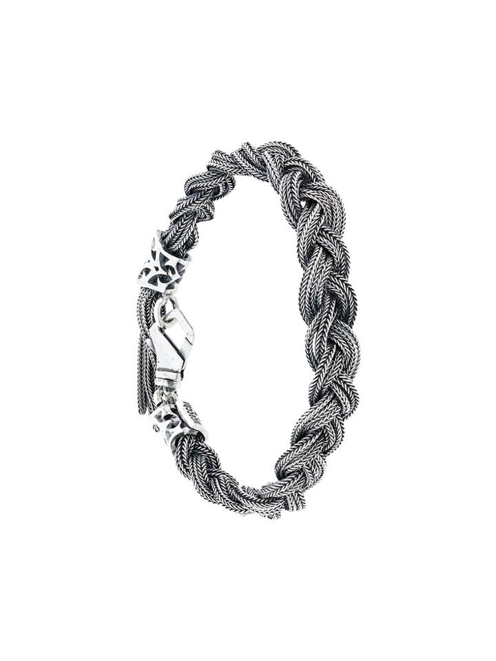 Emanuele Bicocchi Braided Bracelet - Metallic