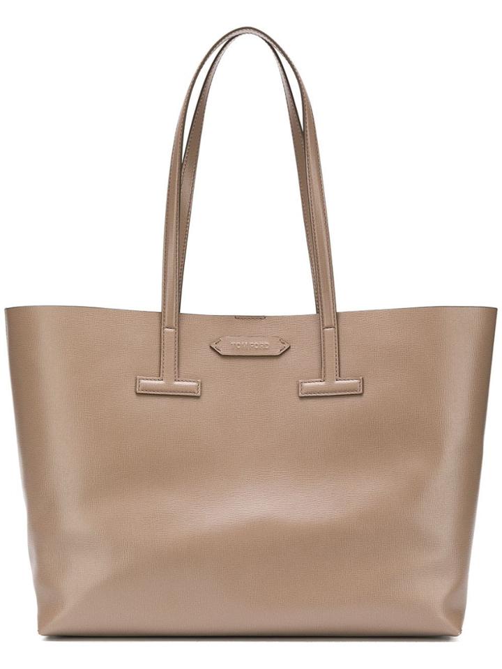 Tom Ford Embossed Logo Tote Bag - Grey