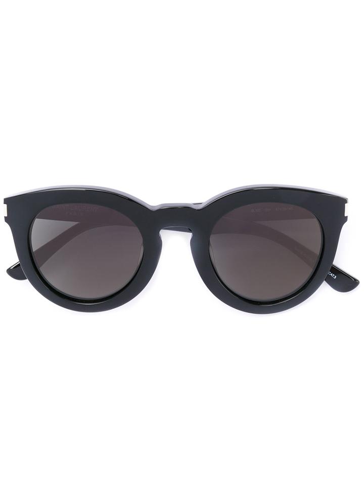 Saint Laurent Eyewear - Round Frame Sunglasses - Women - Acetate - 47, Black, Acetate