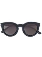 Saint Laurent Eyewear - Round Frame Sunglasses - Women - Acetate - 47, Black, Acetate