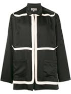 Yohji Yamamoto - Taped Long Sleeve Jacket - Men - Silk/cotton - 3, Black, Silk/cotton