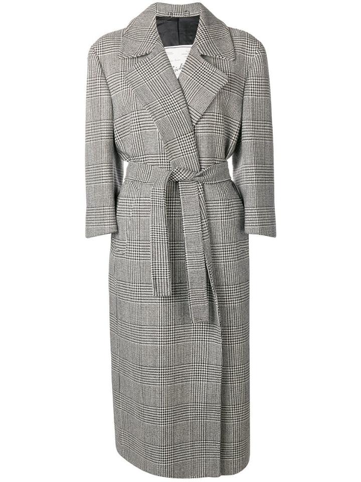 Giuliva Heritage Collection Checked Belted Coat - White