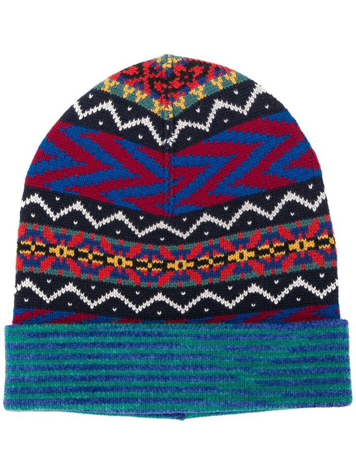 Missoni Patterned Hat - Blue