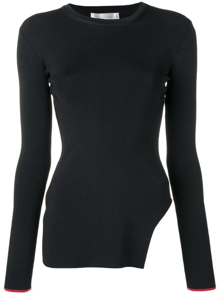 Victoria Beckham Side Cut Out Sweater - Black