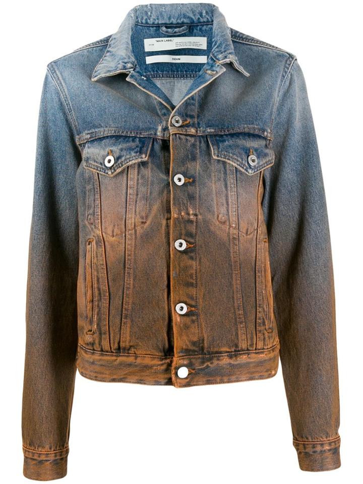 Off-white Degrade Denim Jacket - Blue