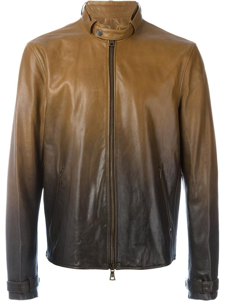 John Varvatos Gradient Leather Jacket