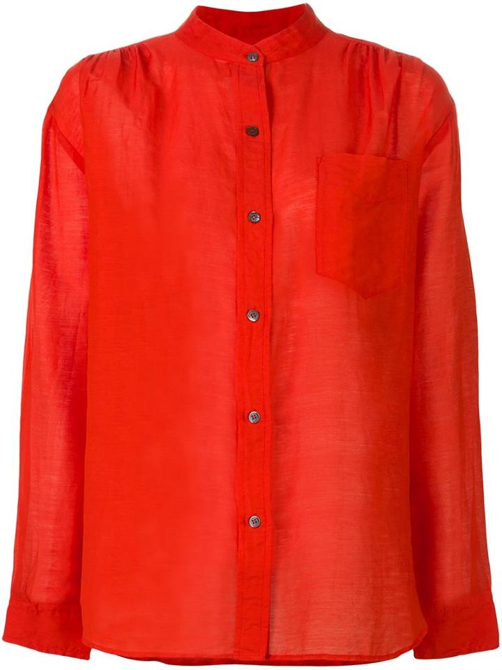 Isabel Marant Étoile 'lixy' Shirt, Women's, Size: 38, Red, Cotton/silk