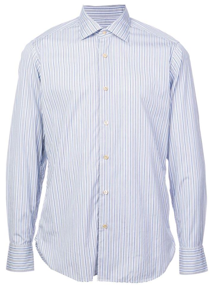The Gigi Metis Striped Shirt - Blue