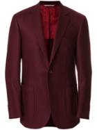 Canali Patch Pocket Blazer - Red
