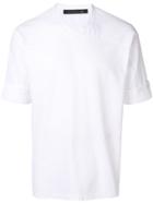 Mackintosh 0004 White Cotton Blend 0004 Cross Collar T-shirt